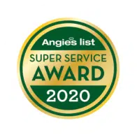 Angie's List Super Service Award 2020 recognizes exceptional service providers.
