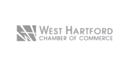 West Hartford Chamber of Commerce logo with a geo-inspired design.